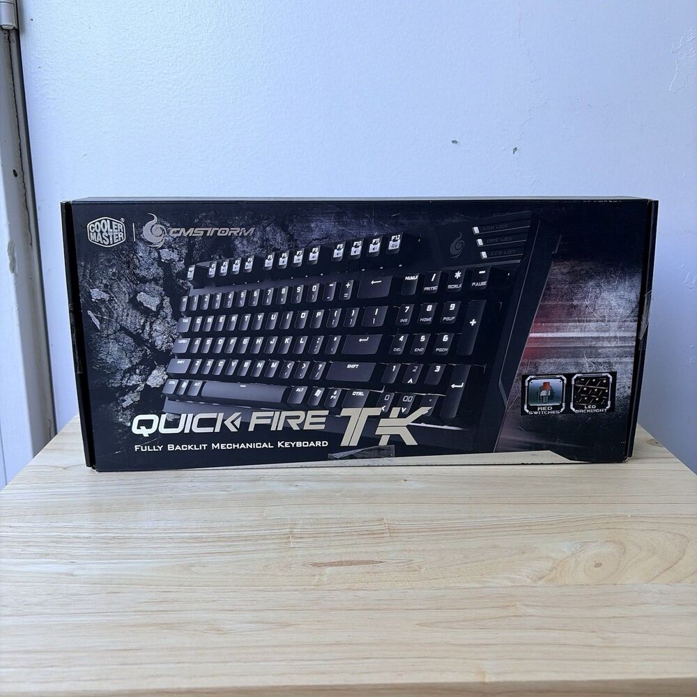 Cooler Master CM Storm QuickFire TK Mechanical Gaming Keyboard Cherry MX Red